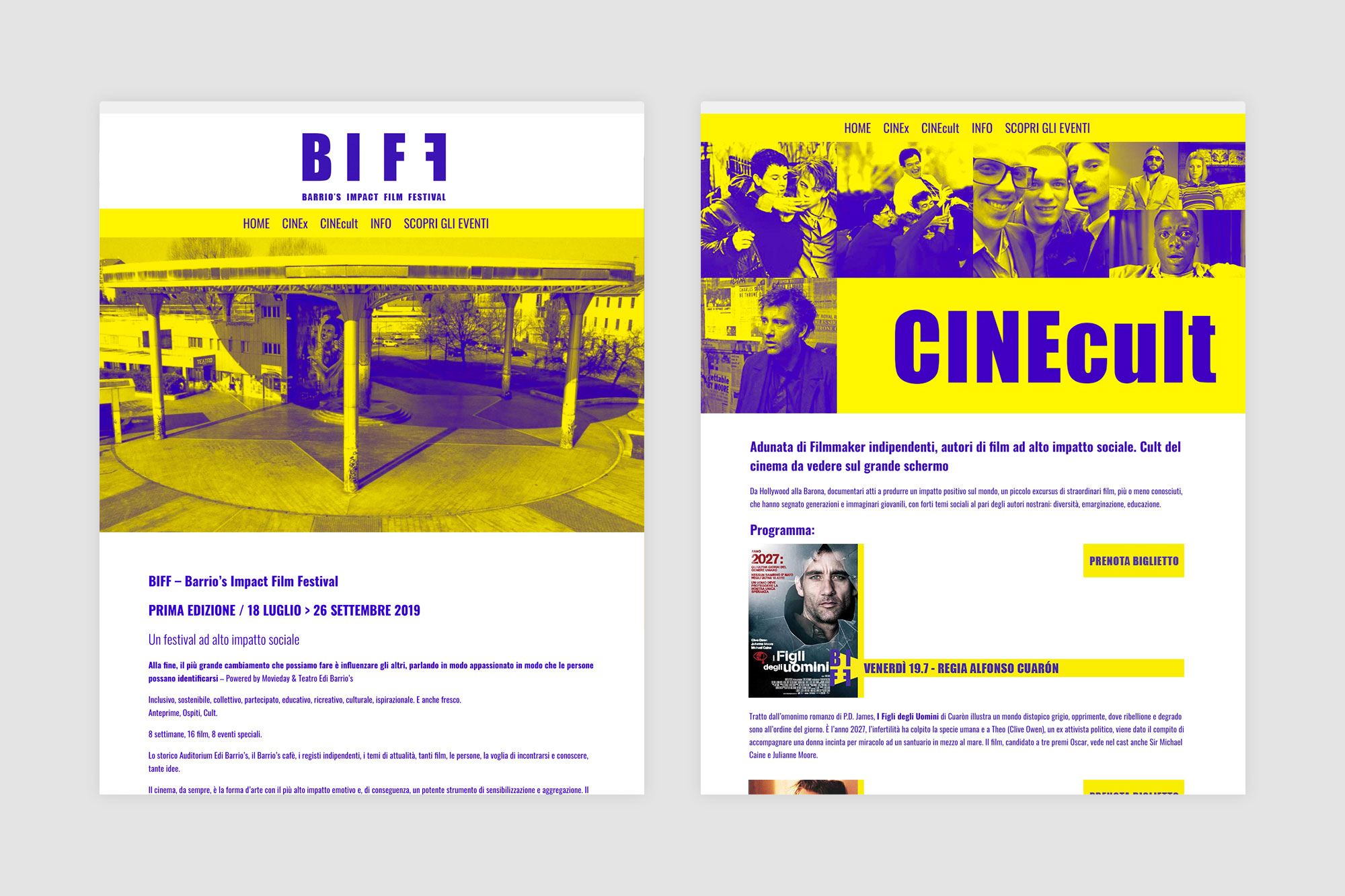 BIFF website made in WordPress