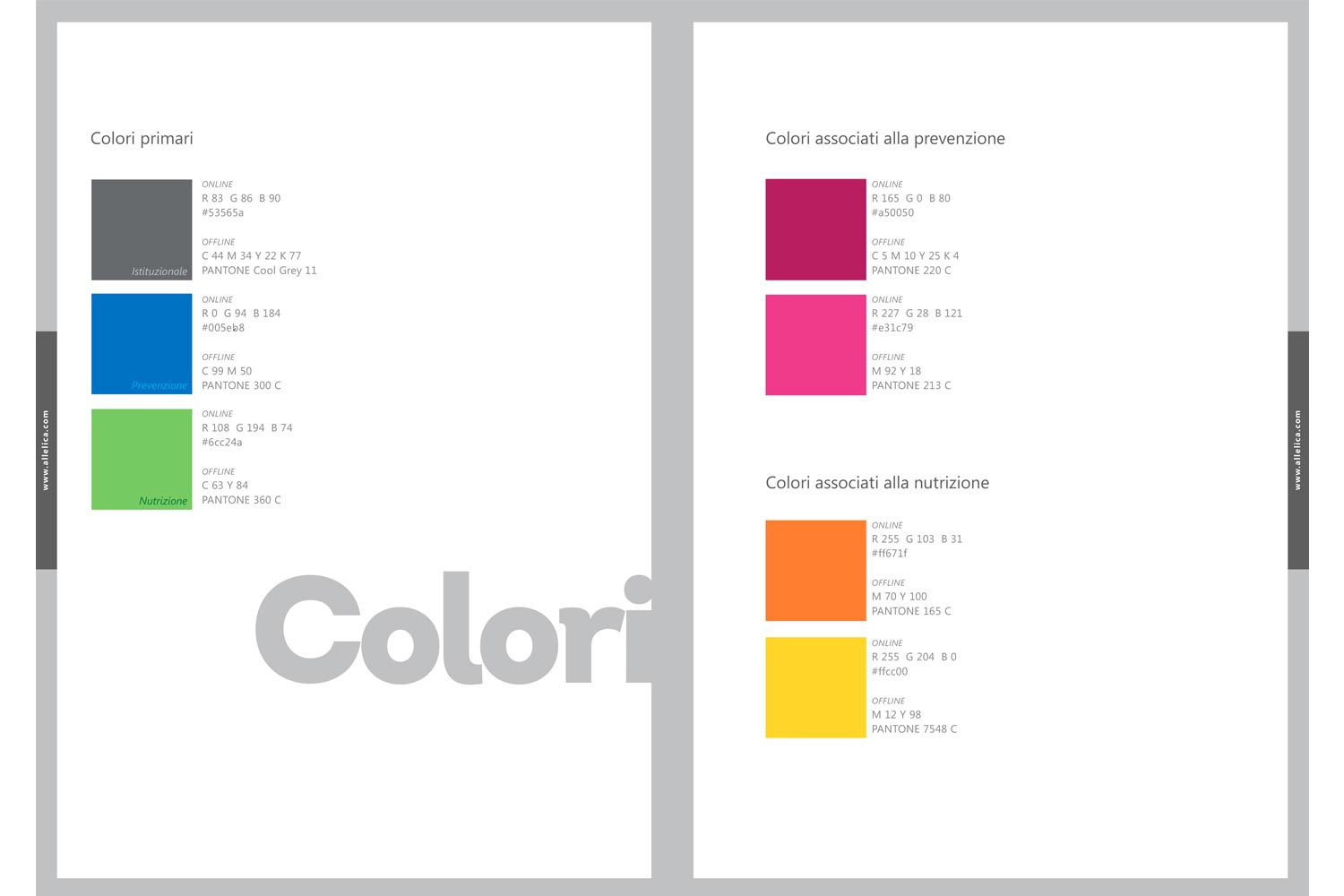 Color of the Allelica Corporate identity