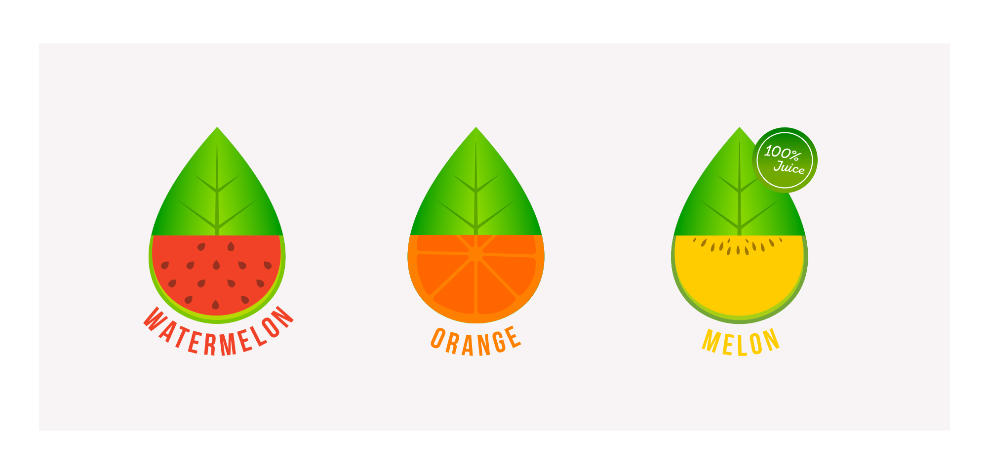 Logo proposal for the juices drinks