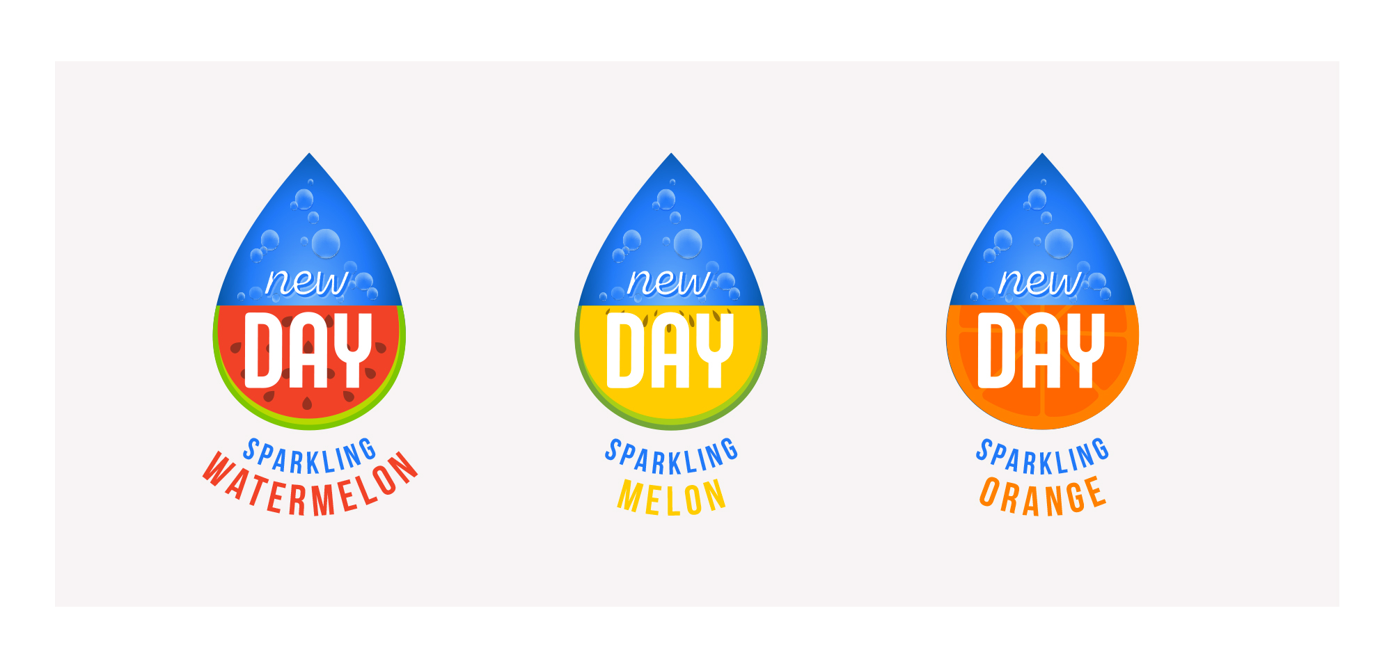 Logo proposal for the sparkling water drinks