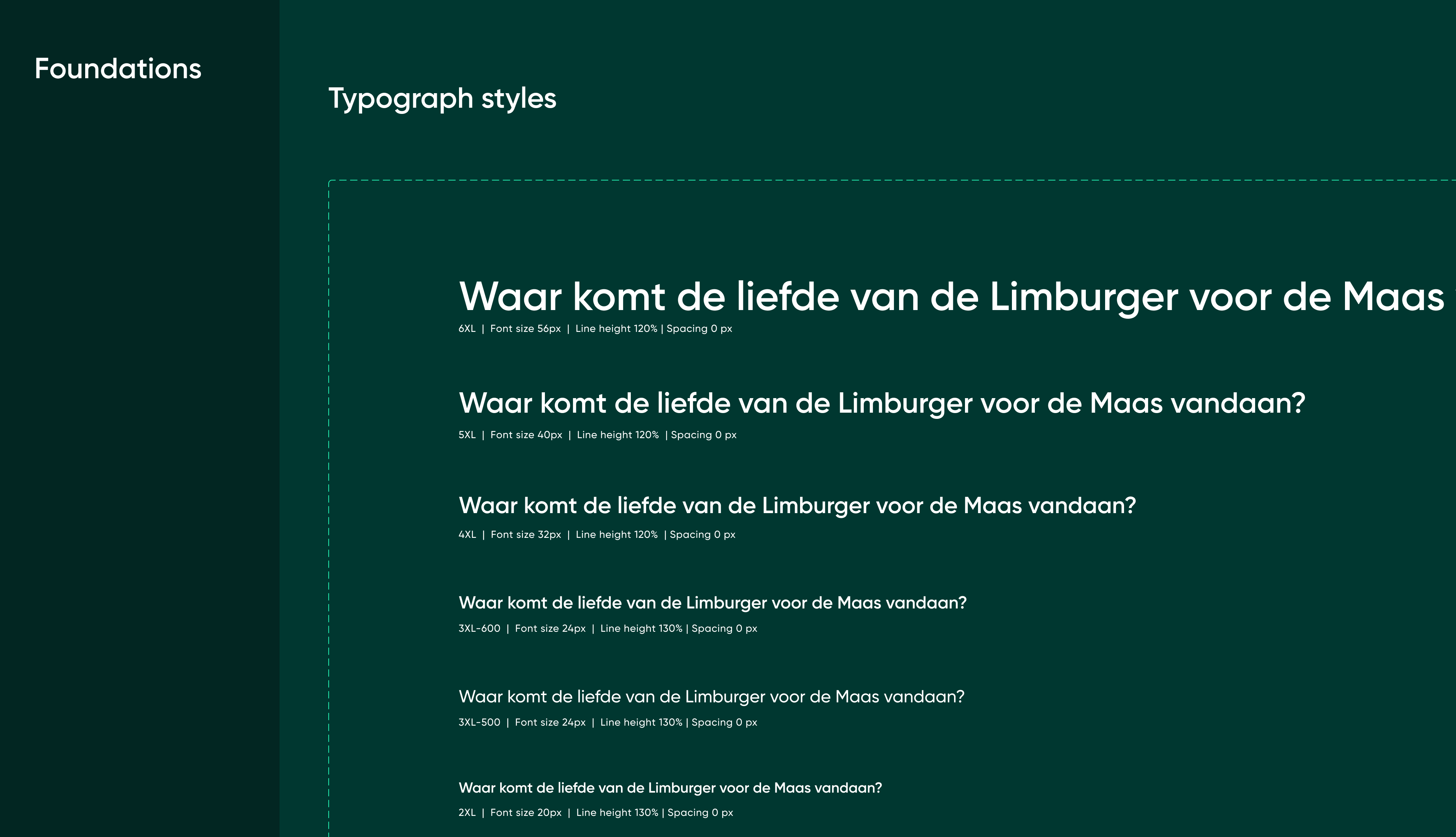 Limburg Museum design system typos